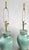 Metal Lamps Turquoise Porcelain & Brass Ginger Jar For Sale - Image 7 of 12