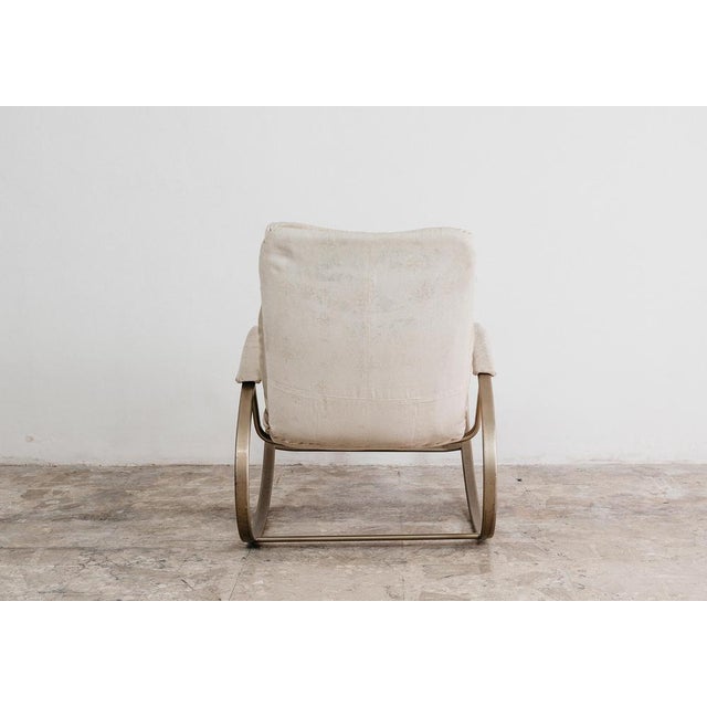 1970s Hollywood Regency Rocking Armchair by Guido Faleschini, 1970s For Sale - Image 5 of 12