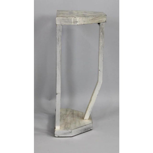 Art Deco 1960s Art Deco Mirror and Console Hall Table in Silver and Black For Sale - Image 3 of 12