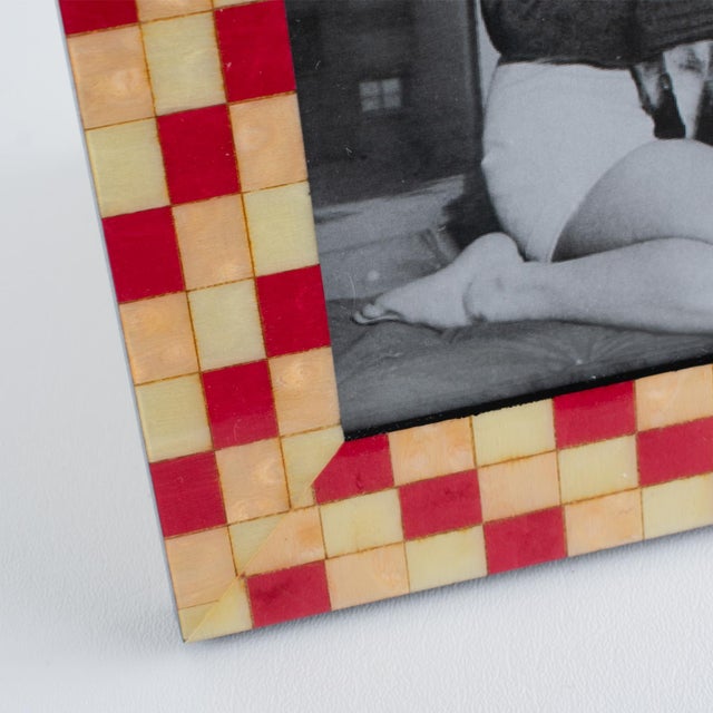 Christian Dior Marquetry Picture Frame, circa 1980 For Sale - Image 9 of 10