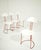 Mid-Century Modern Italian Red and White Metal and Wood Chairs, 1980s, Set of 4 For Sale - Image 6 of 16