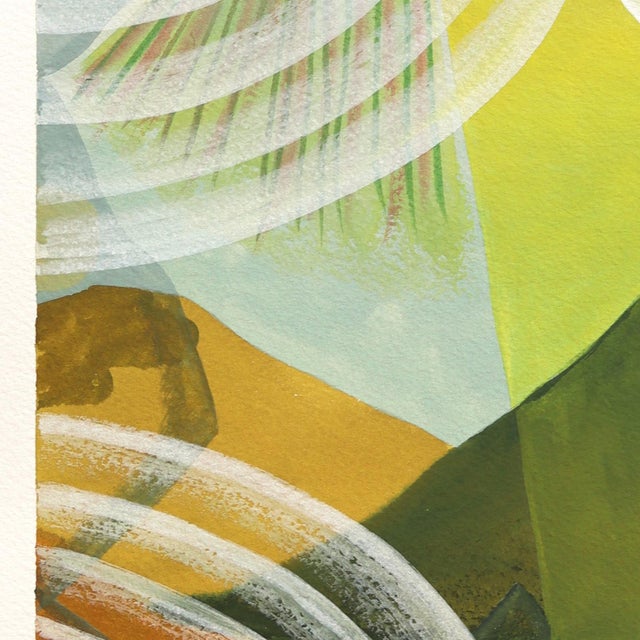 Untitled (Ppr493) - Original Surrealist Landscape Abstract Mixed Media Original Artwork by Max Manning For Sale - Image 4 of 8