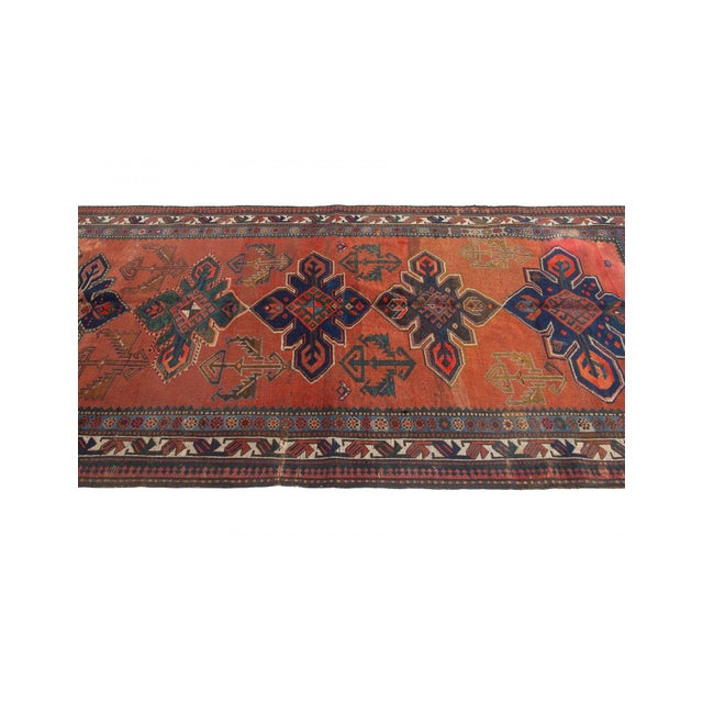 Decorative Antique Caucasian Wool Rug - 4`9" X 9`1" For Sale In Los Angeles - Image 6 of 6