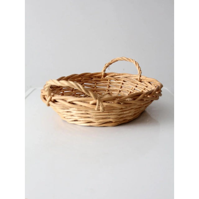 Vintage Wicker Basket For Sale - Image 11 of 13