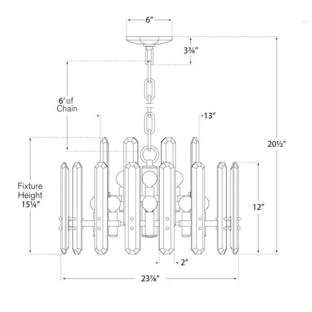 Modern AERIN for Visual Comfort Signature Bonnington Chandelier in Hand-Rubbed Antique Brass with Crystal For Sale - Image 3 of 3