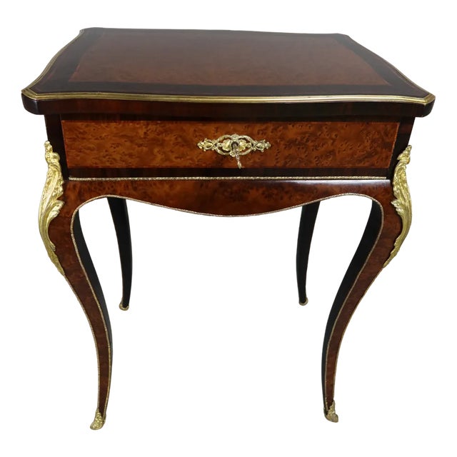 Vintage Brown Wood Table For Sale