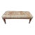 Turkish Rug Print Fabric Upholstered Soft Bedroom Bench For Sale