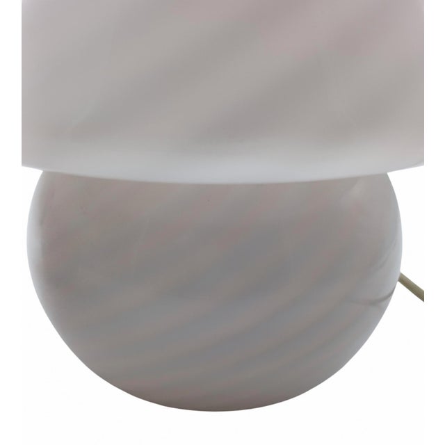 1970s Vintage Mushroom Table Lamps in Murano Glass from Venini, 1970s, Set of 2 For Sale - Image 5 of 6