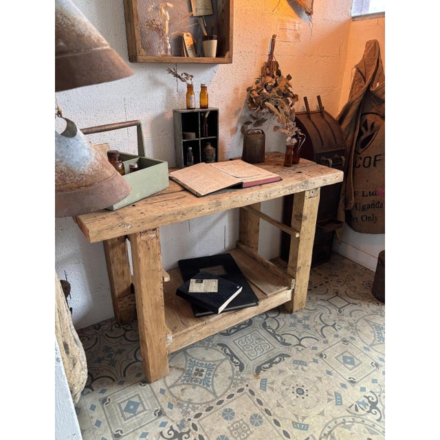 Rustic Fir Workbench, 1950s For Sale - Image 4 of 11