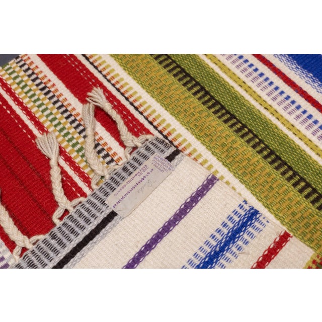 Textile Modern Persian Kilim Wool Rug 3'3'' X 4'8'' For Sale - Image 7 of 8