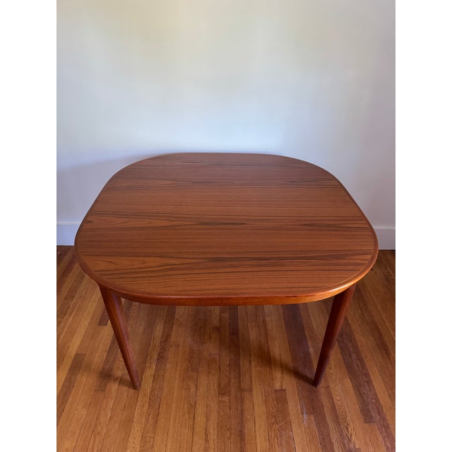 Mid-Century Modern 1960s Moreddi Danish Modern Teak Expandable Dining Table For Sale - Image 3 of 12