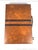 Stunning vintage leather backgammon set — complete and ready to play. Burled leather case, brass hardware, leather dice...