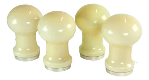 Czechoslovakian Table Lamp in Beige Opaline Glass by Ivan Jakes for Opp Jihlava, 1960s