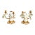Pair of Mottahedeh Porcelain Swan-Form Two-Light Candelabra For Sale
