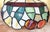 Late 20th Century Vintage Tiffany-Style Fruit Stained Glass Hanging Pendant Shade For Sale - Image 5 of 18