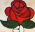 Avi Ben Simhon Monumental Modernist Red Rose Painting For Sale - Image 9 of 14