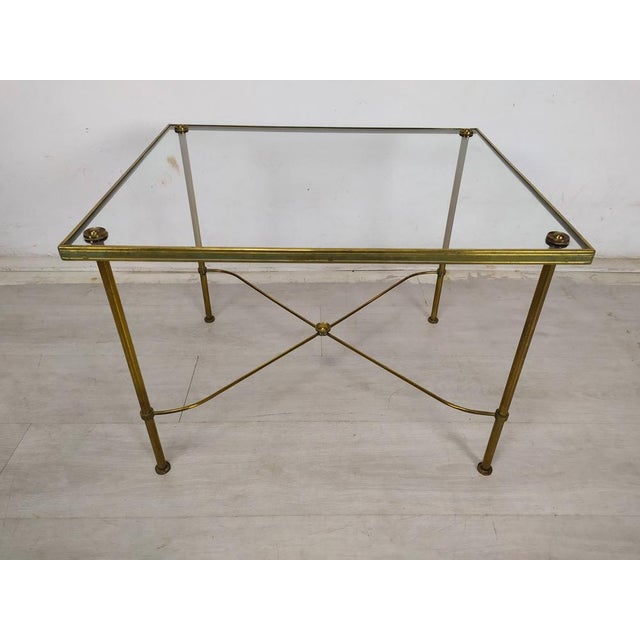 Gold-Plated Brass Ringed Side Tables, 1950s, Set of 3 For Sale - Image 14 of 18