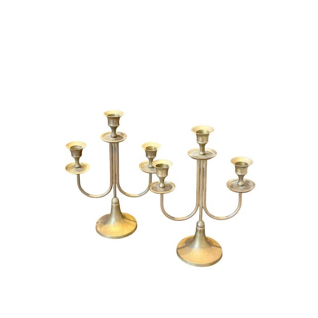 1930s Art Deco Candleholders, 1930s, Set of 2 For Sale - Image 5 of 6