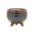 Bring a touch of modern charm to your home decor with this Dotted Ceramic Planter with Pewter Accent. Featuring a textured...