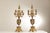 High Quality Italian Pair of 7-Light Gilt Bronze and Carved Marble Candelabra