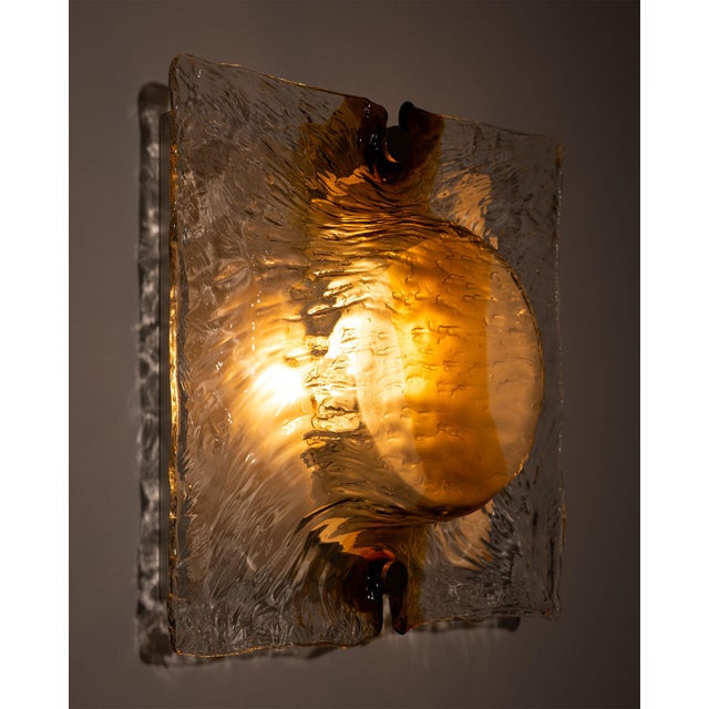 Large Wall Lamp by Toni Zuccheri for Venini, Italy, 1960 For Sale - Image 6 of 13