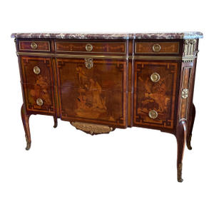 Late 18th Century Louis XVI Marquetry Commode