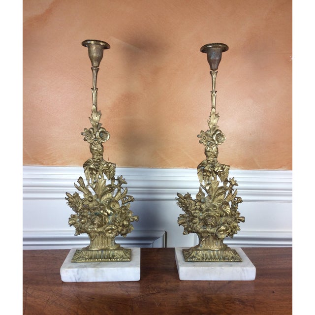 Antique Victorian Candle Holders A Pair Chairish