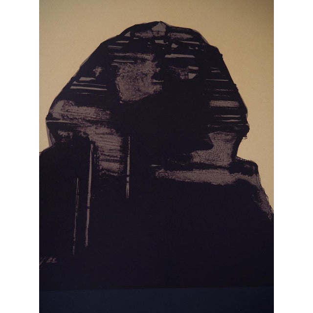 Modern Claude Hastaire, Egypte, le Sphinx jaune, Lithograph For Sale - Image 3 of 8