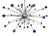Murano Style Glass Sputnik Multicolors Italian Handmade Chandelier For Sale