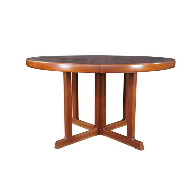 Otmar Furniture Danish Scandinavian Modern Dining or Breakfast Table, circa 1980. Features a minimalist sleek form with a...