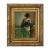 Not Yet Made - Made To Order Portrait of Woman in Black and Green Dress Print on Canvas 8x10" Ornate Framed For Sale - Image 5 of 5