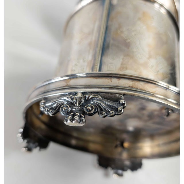 19th Century English Sheffield Silverplate Biscuit Jar For Sale - Image 12 of 15