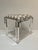 Stylish Port 68 Glencoe Acrylic Honeycomb Bench. Neutral color fabric with modern acrylic legs. Original retail $1050....