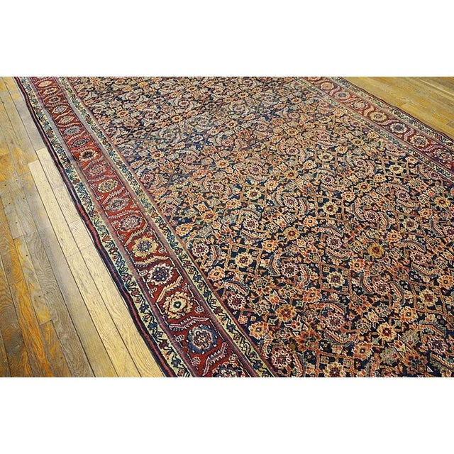 Textile Late 19th Century N.W. Persian Design Gallery Carpet (6'2" x 16'6" - 188 x 503) For Sale - Image 7 of 7