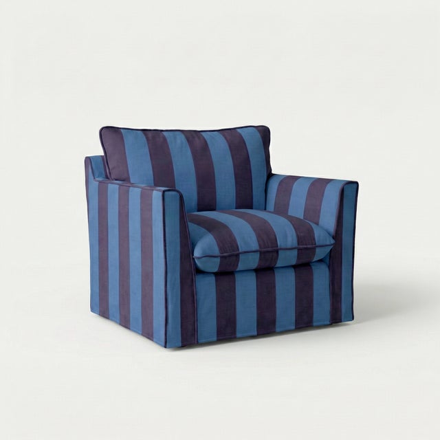 A joyous beautiful armchair made by hand in the USA using natural materials with a large dollop of comfort. 'Tradition...