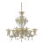 Venetian Cà Rezzonico Floral Gold Murano Style Glass Chandelier For Sale