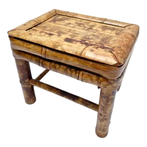 Burnt Tortoise Rattan Bamboo Plant Stand
