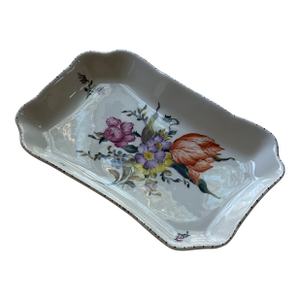 Vintage Botanical White Catchall