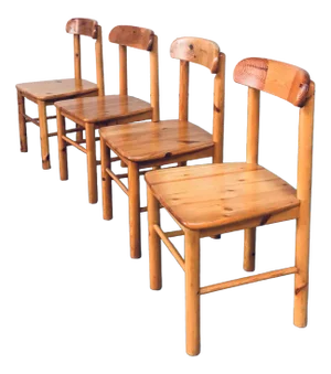 Danish Pine Chairs, 1975, Set of 4