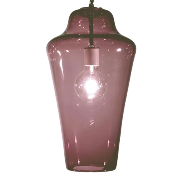 Lavra Pendant Light from the Versuvius Collection in Rose Quartz For Sale