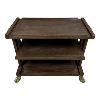 Vintage Macassar Serving Trolley, 1970s For Sale