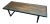 Black Steel & Teak Wood Slates Coffee Table For Sale