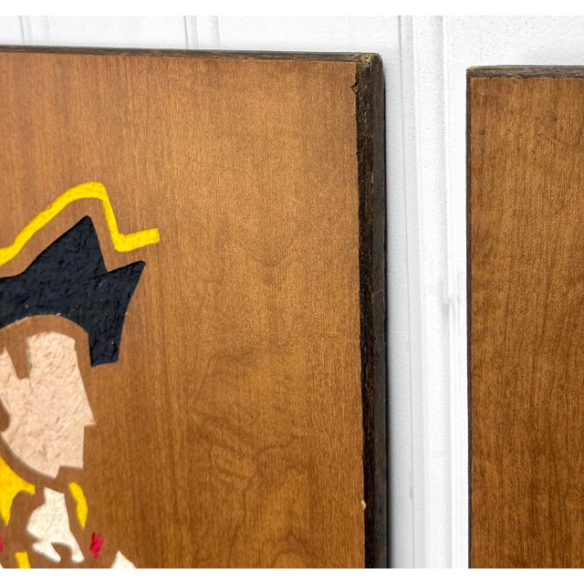 Brown Mid-Century Modern Colonial Solider Walnut Wall Panels - A Pair For Sale - Image 8 of 14