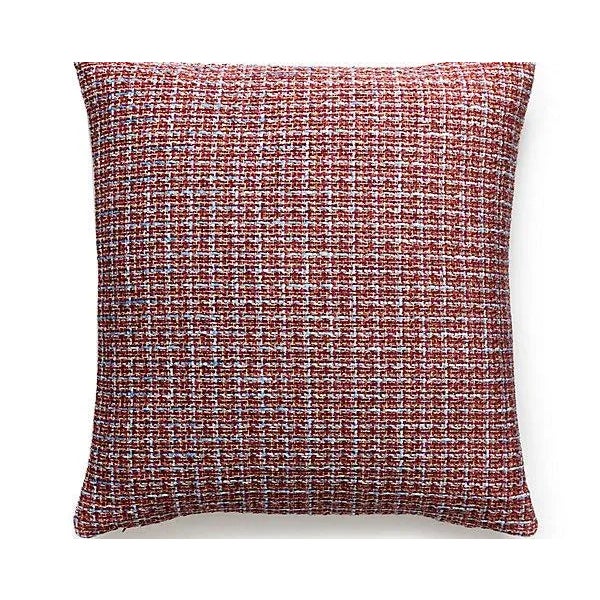 Traditional The House of Scalamandré Highland Chenille Pillow, Raspberry Fizz For Sale - Image 3 of 3