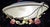 Florentine Ceiling Lamp with Colored Metal Flower Frame and Frosted Glass Shade, 1990s For Sale - Image 9 of 9