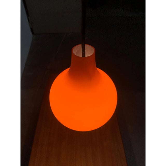 Black Mid-Century German AH Glass Pendant Lamp from Peill & Putzler, Set of 3 For Sale - Image 8 of 18