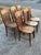 Wood Hold for Xavier - Antique Rustic Arts & Crafts Dining Chairs - Set of 6 For Sale - Image 7 of 12