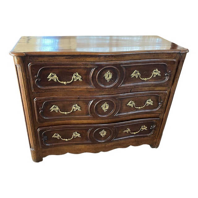 18th Century French Walnut Louis XIV Commode For Sale
