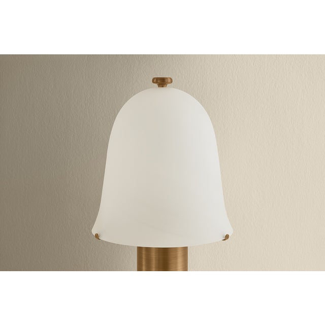 Hudson Valley Lighting Hudson Valley Lighting Kipps 8.25 in. 1 Light Rechargeable Table Lamp in Patina Brass Finish For Sale - Image 4 of 11