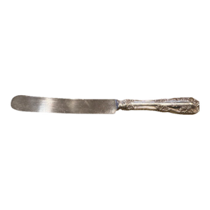 Antique International Silver, Sterling Silver "Wild Rose- Old Rosalind" Dinner Knife. Set of 4. Monogram "B".